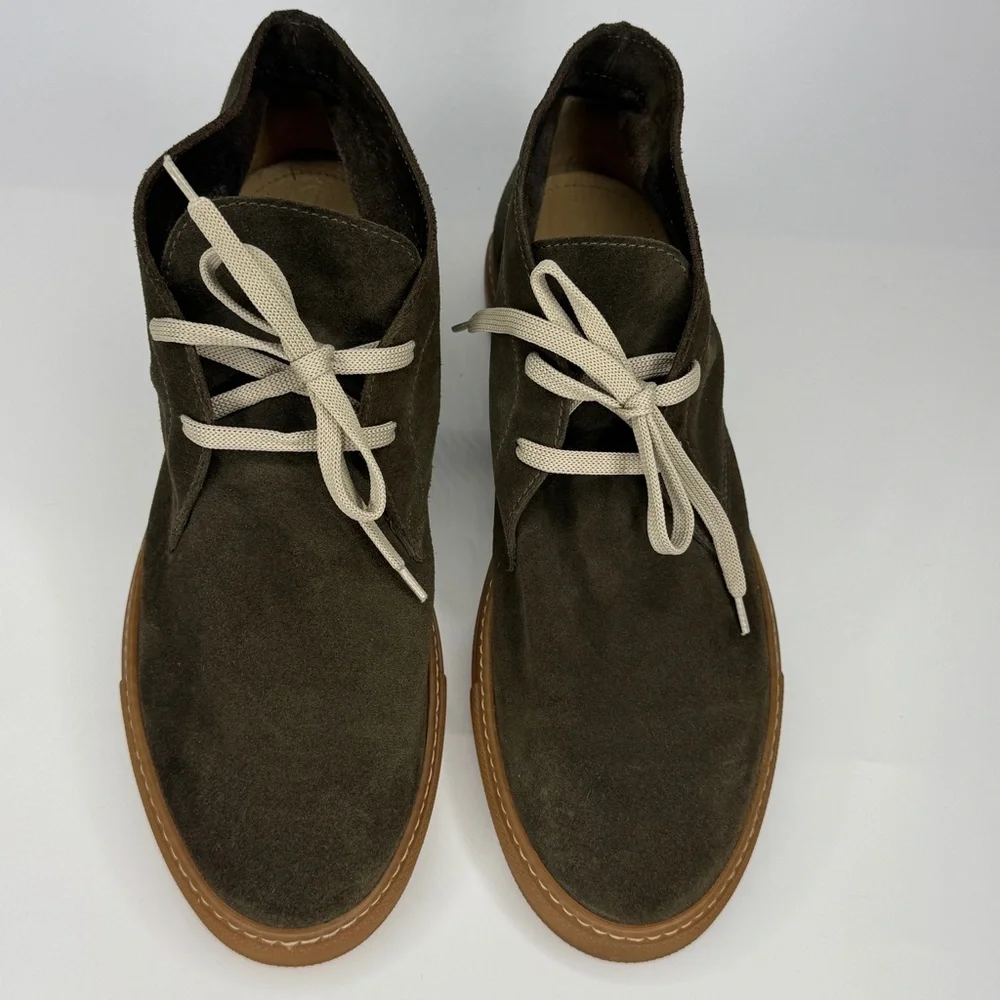 Suede Leather Chukka Boots Mens 11 Earth Green Goblincore Shoes Coop Barneys NY